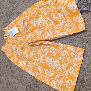 Print wide leg pants